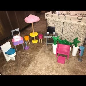 13 piece wooden dollhouse furniture - kidkraft